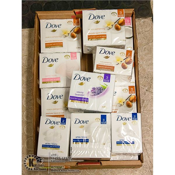 FLAT LOT OF DOVE BAR SOAP