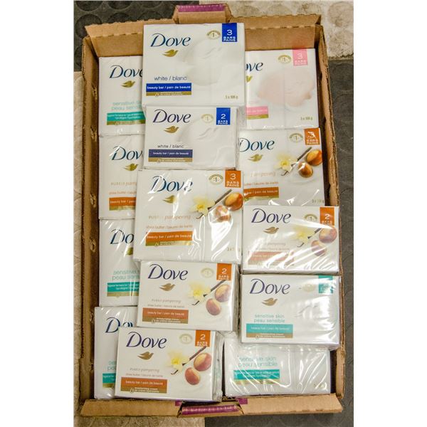 FLAT LOT OF DOVE BAR SOAP