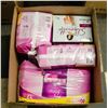 Image 1 : BOX LOT OF FEMININE HYGIENE PRODUCTS