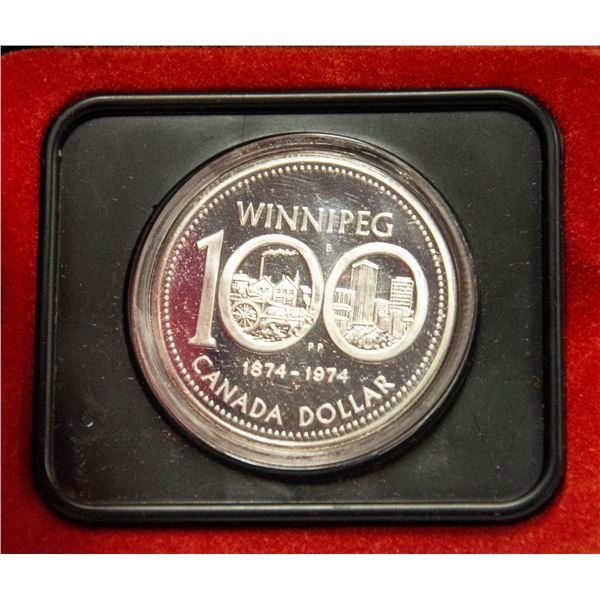 1974 WINNIPEG CENTENNIAL DOLLAR