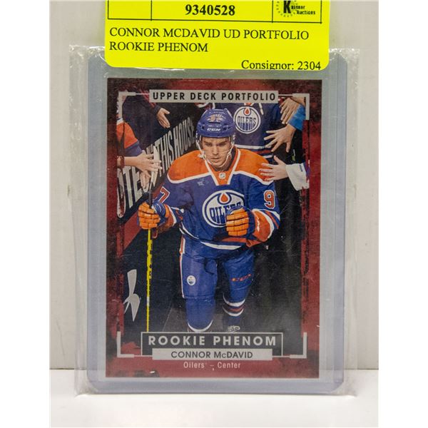 CONNOR MCDAVID UD PORTFOLIO ROOKIE PHENOM