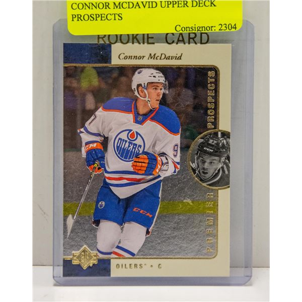 CONNOR MCDAVID UPPER DECK PROSPECTS