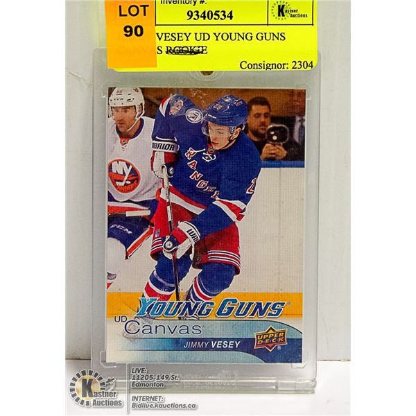 JIMMY VESEY UD YOUNG GUNS CANVAS