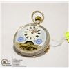 Image 2 : PARTIAL SKELETON POCKET WATCH WORKS