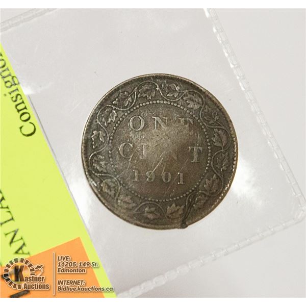 1901 CANADIAN LARGE PENNY