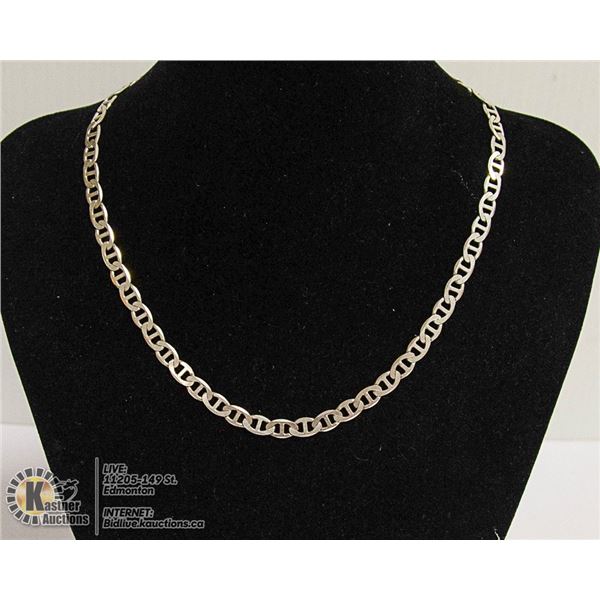.925 SOLID SILVER ITALIAN ANCHOR LINK CHAIN 28"