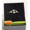 Image 1 : VINTAGE .925 STERLING SILVER LOCKING HEARTS RING