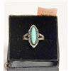 Image 1 : VINTAGE .925 STERLING SILVER & TURQUOISE RING SZ 6