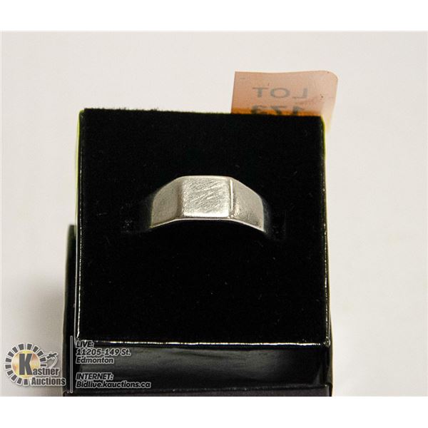 VINTAGE .925 STERLING SILVER MENS RING SZ 12