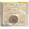 Image 1 : 2004P CANADIAN QEII 5 CENT COIN ICCS MS66
