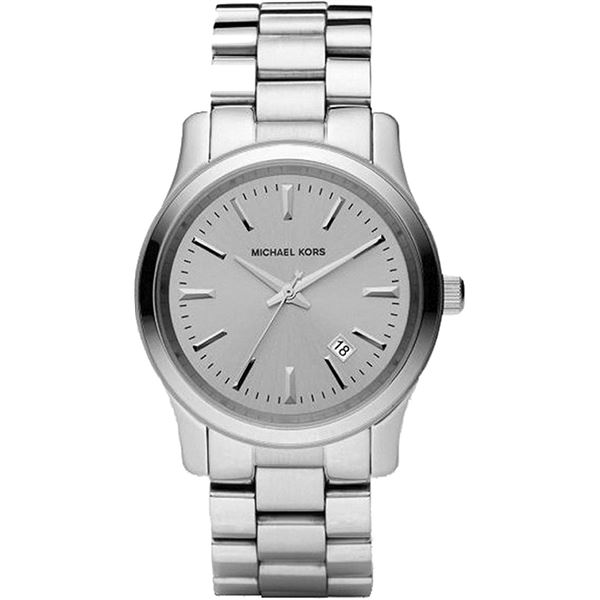NEW MICHAEL KORS ST. STEEL SILVER DIAL MSRP $289
