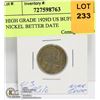 Image 1 : HIGH GRADE 1929D US BUFFALO NICKEL BETTER DATE