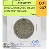 Image 1 : 1929 CANADIAN GV SILVER 50 CENT COIN BETTER DATE