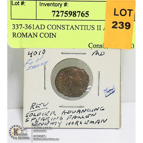 337-361AD CONSTANTIUS II ANCIENT ROMAN COIN