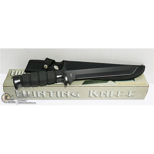 STAINLESS STEEL HUNTING KNIFE WITH SHEATH
