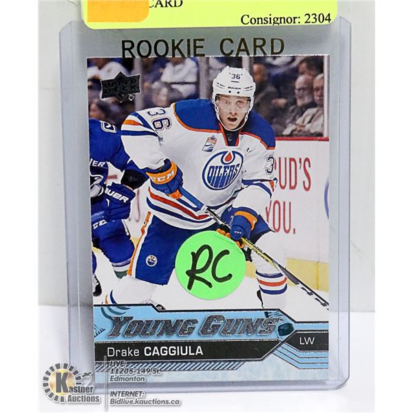 DRAKE CAGGIULA UD YOUNG GUNS ROOKIE CARD