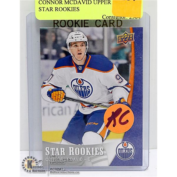 CONNOR MCDAVID UPPER DECK STAR ROOKIES