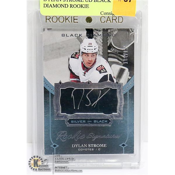 DYLAN STROME UD BLACK DIAMOND ROOKIE