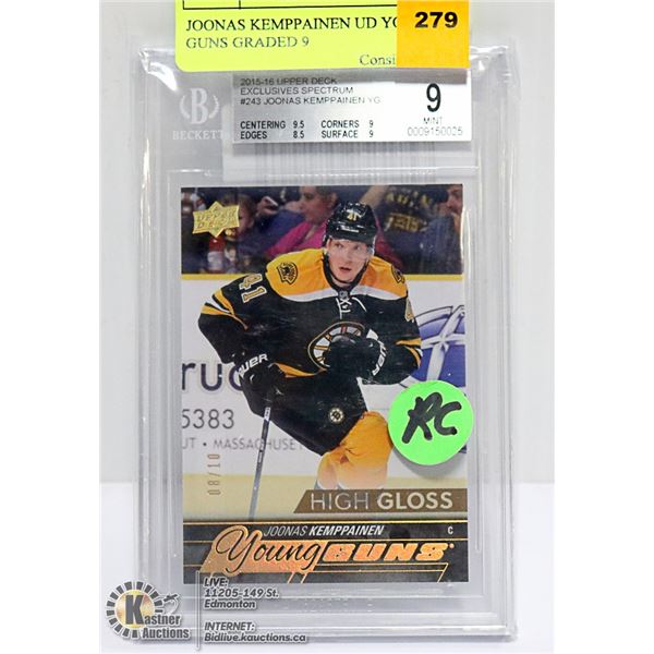 JOONAS KEMPPAINEN UD YOUNG GUNS GRADED 9