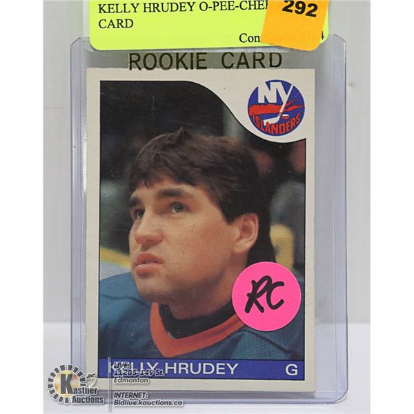 KELLY HRUDEY O-PEE-CHEE ROOKIE CARD