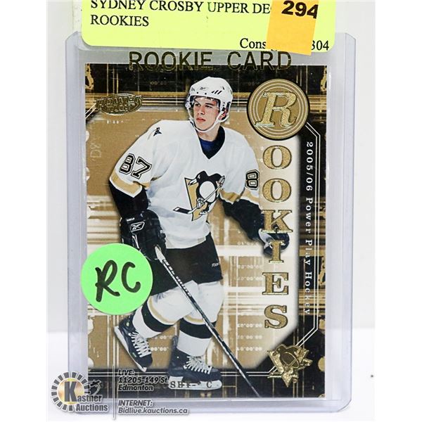 SYDNEY CROSBY UPPER DECK ROOKIES