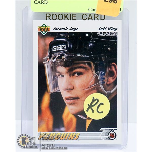 JAROMIR JAGR UPPER DECK ROOKIE CARD