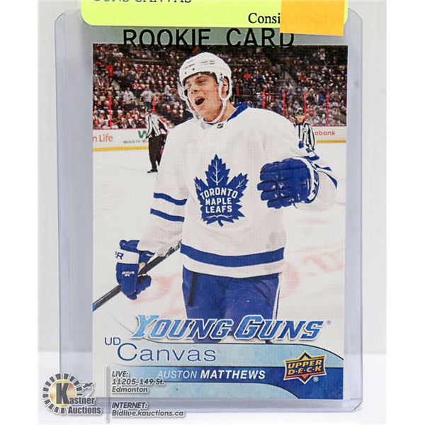 AUSTON MATTHEWS UD YOUNG GUNS CANVAS