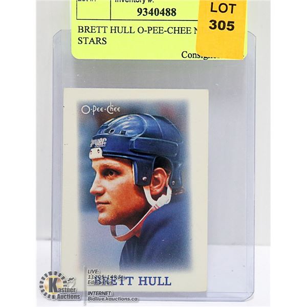 BRETT HULL O-PEE-CHEE NHL STARS