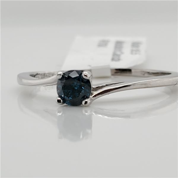 10K  BLUE DIAMOND RING