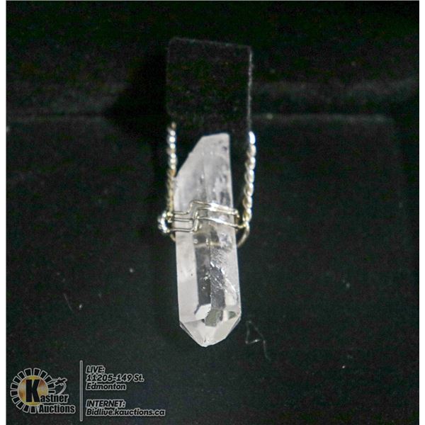 STERLING SILVER HEALING CRYSTAL PENDANT