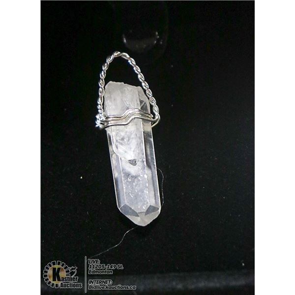 STERLING SILVER HEALING CRYSTAL PENDANT