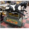 Image 1 : 1950'S FULLY OPERATIONAL RIDE ON HORSE, BLACK &