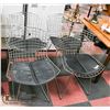 Image 1 : SET OF CHROME MESH CHAIRS