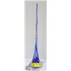 Image 1 : COBALT BLUE ART GLASS SPIRE