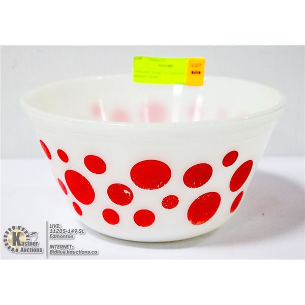 VINTAGE HARD TO FIND POLKA DOT MIXING BOWL