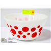 Image 1 : VINTAGE HARD TO FIND POLKA DOT MIXING BOWL