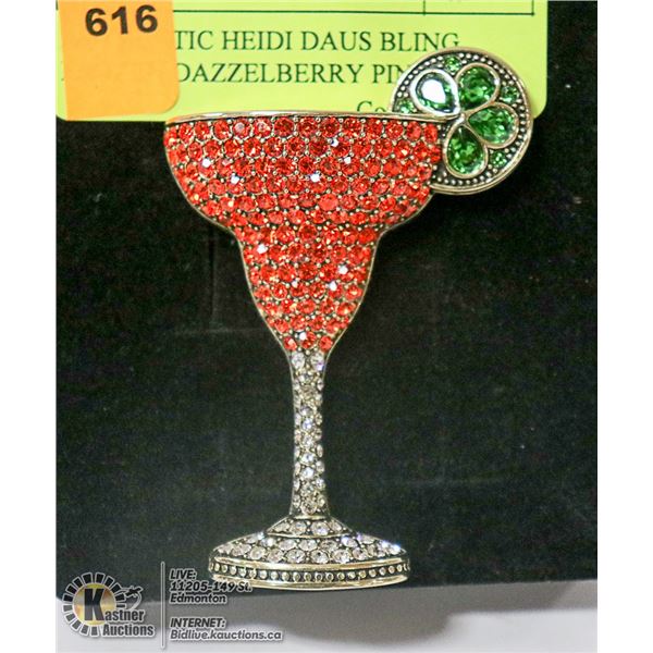 AUTHENTIC HEIDI DAUS BLING FROZEN DAZZELBERRY PIN