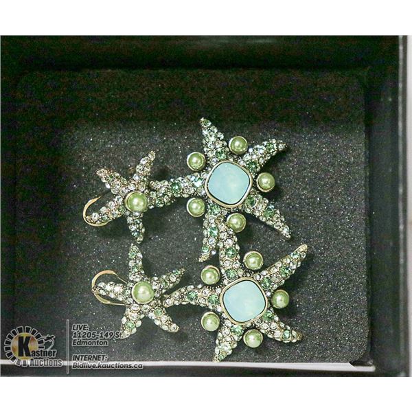 AUTHENTIC HEIDI DAUS STAR OF THE SEA EARRINGS
