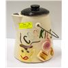 Image 1 : CERAMIC COOKIE JAR GARDEN BUCKET WITH HANDLE