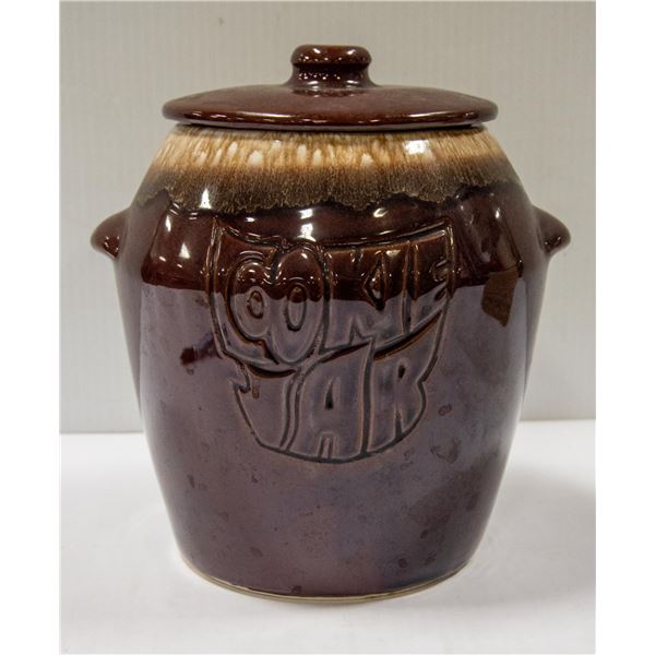 CERAMIC COOKIE JAR MCCOY USA BROW