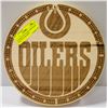 Image 1 : FATHERS DAY OILERS CRIB BOARD #98 OF 99 EVER MADE