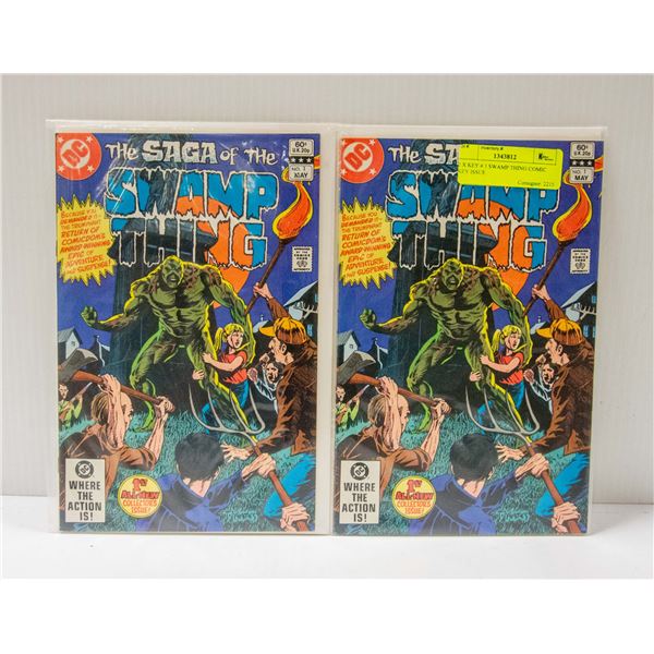 2 X KEY # 1 SWAMP THING COMIC KEY ISSUE
