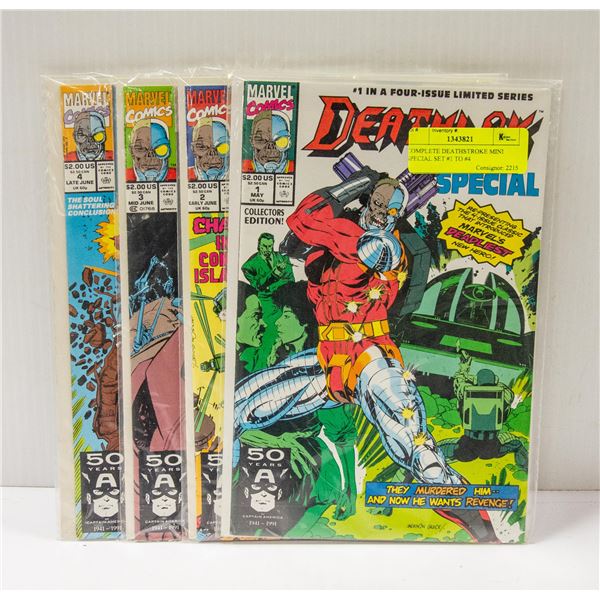 COMPLETE DEATHSTROKE MINI SPECIAL SET #1 TO #4