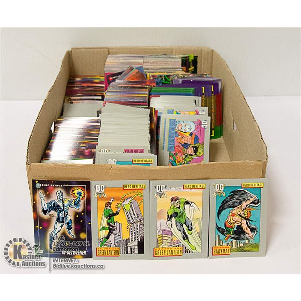 FLAT OF 1990'S MARVEL AND DC CARDS ESTATE