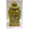 Image 1 : CERAMIC COOKIE JAR GREEN TEA KETTLE JAPAN