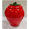 Image 1 : CERAMIC COOKIE JAR MAURICE STRAWBERRY RED