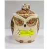 Image 1 : CERAMIC COOKIE JAR WISE OWL JAPAN