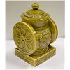 Image 1 : CERAMIC COOKIE JAR COFFEE GRINDER JAPAN GREEN
