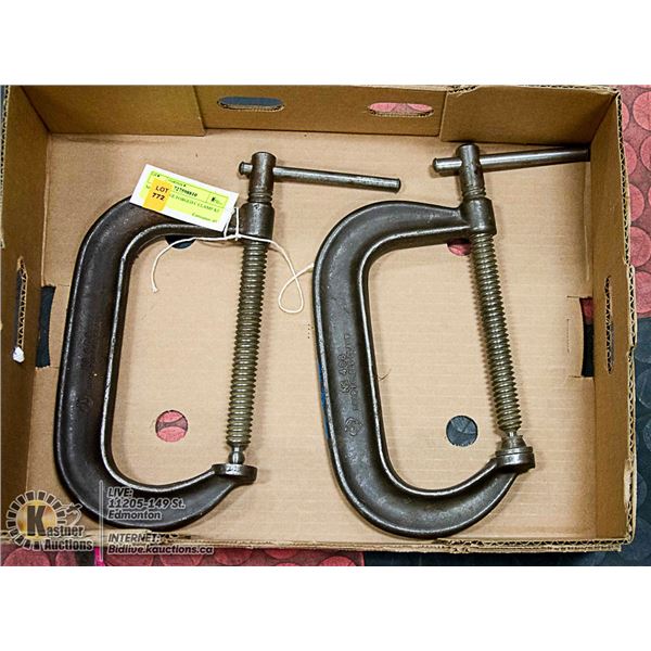 NO 406 LARGE FORGED C CLAMP X2