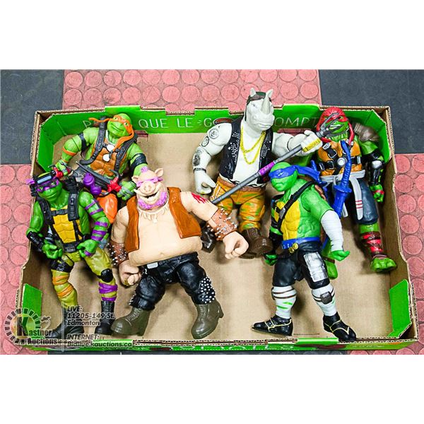PLAYMATES NINJA TURTLES 6 PIECES 11" TALL
